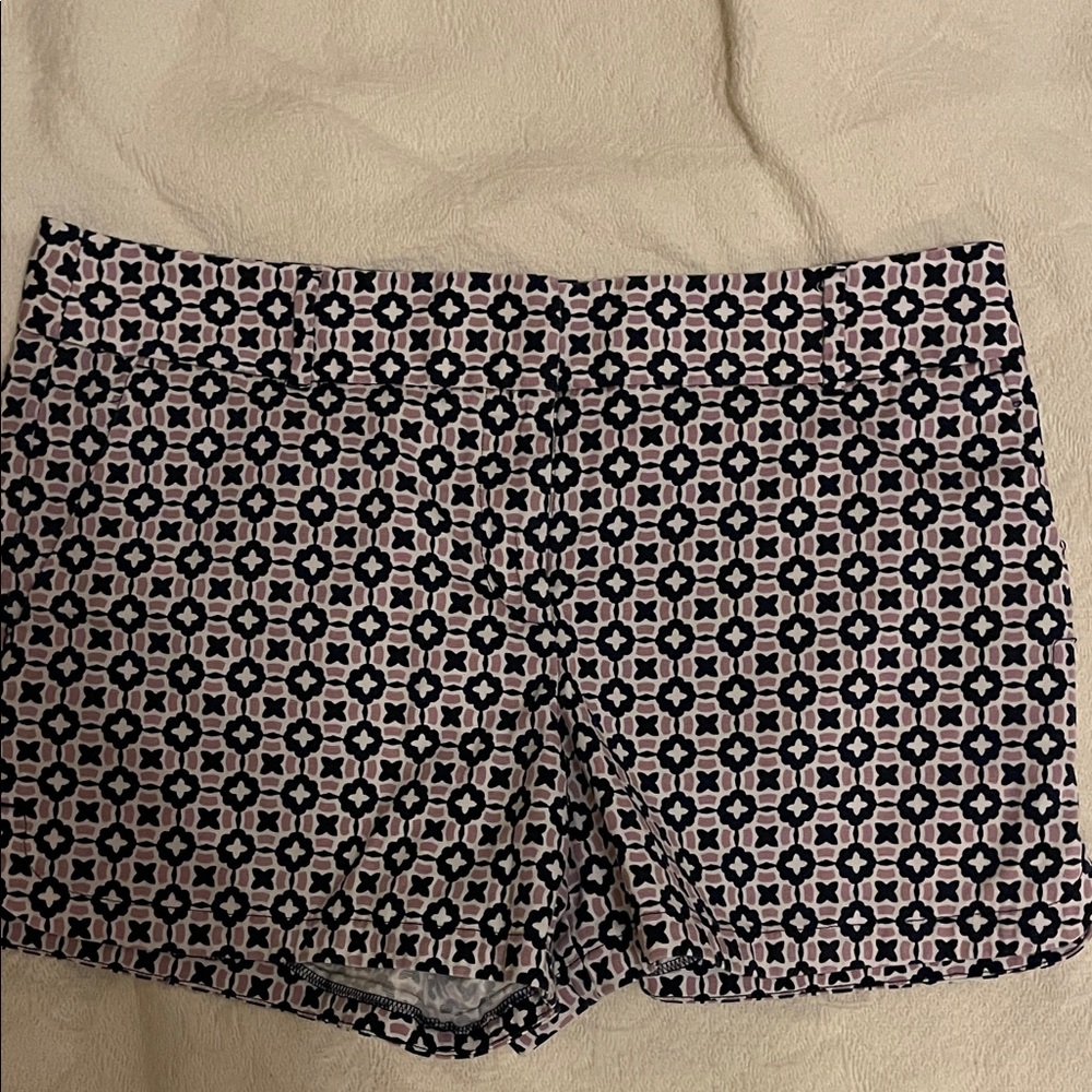 LOFT Pink and Black chino riviera Shorts